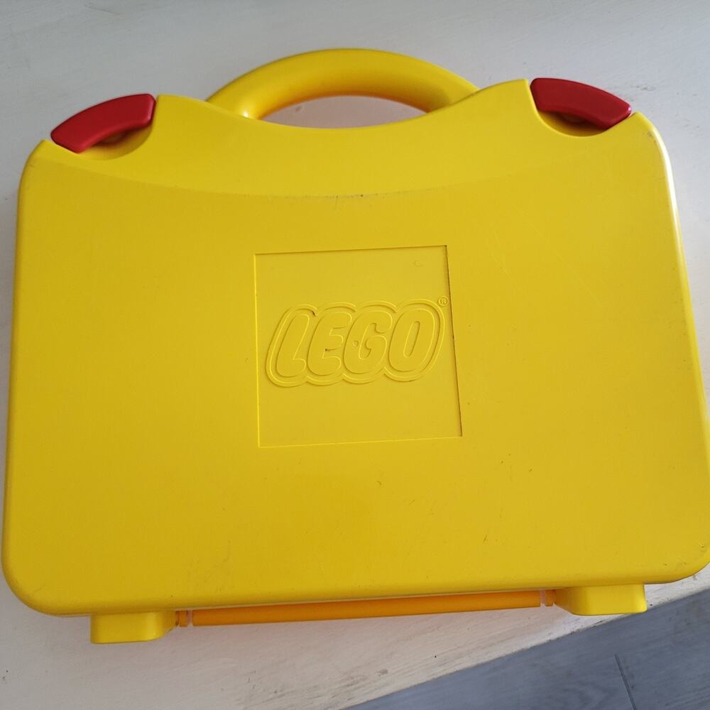Yellow Hard LEGO Storage Case / Plastic / Latching / Empty Box